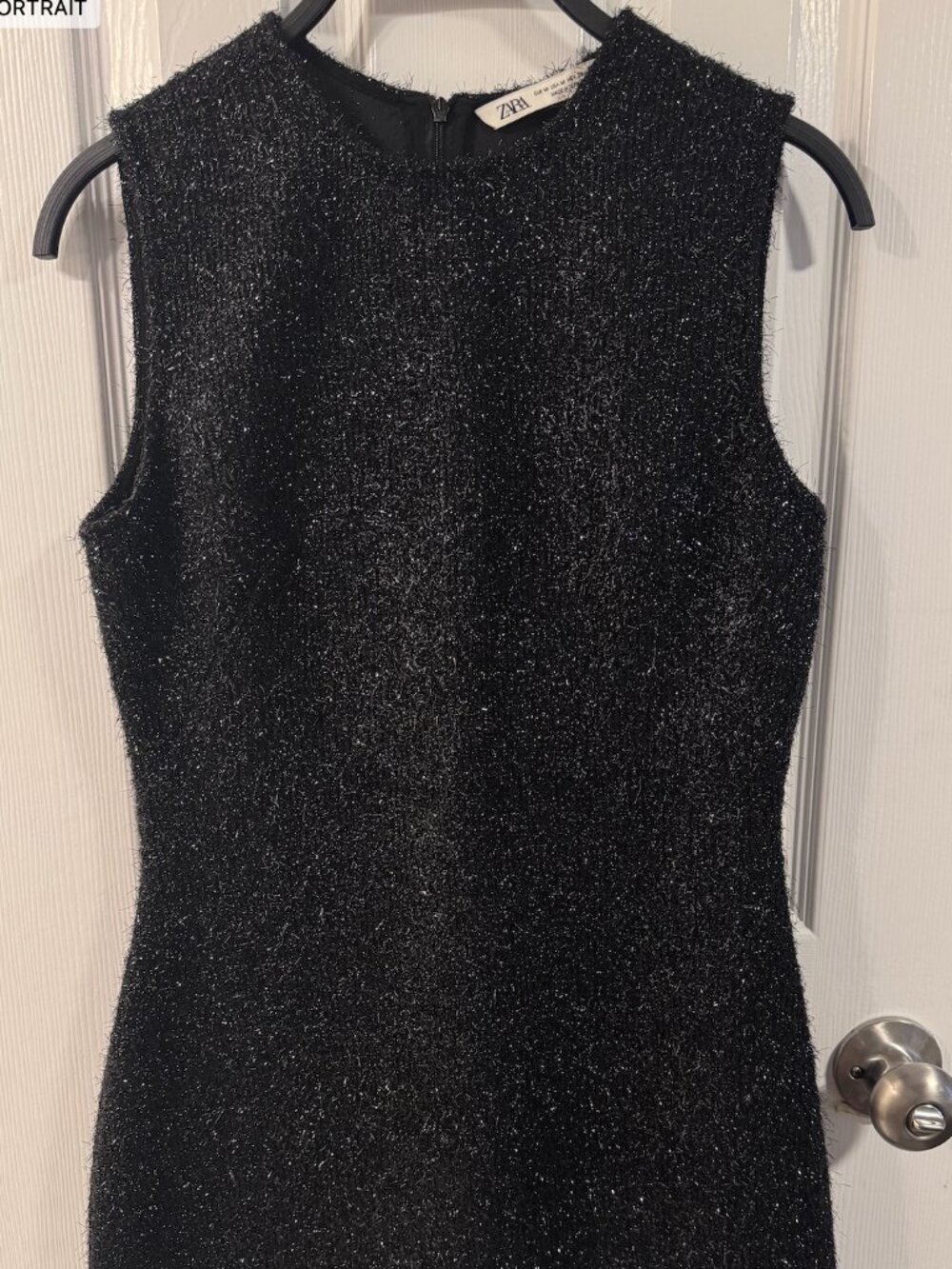 Zara Black Sequin Mini Dress